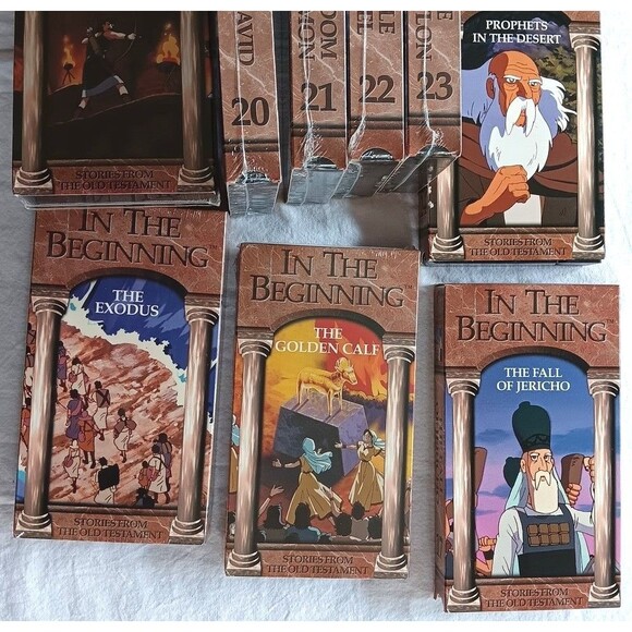VHS Old Testament Bible Stories In the Beginning 19 Vols Animated 12 Sealed - Picture 4 of 4